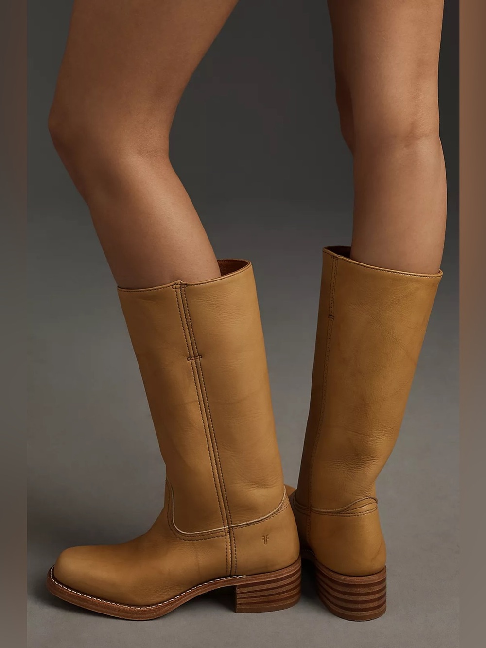 NEW FRYE Campus 14L Boots in Banana Sz: 7.5 Genuine Leather Tall Boots $498